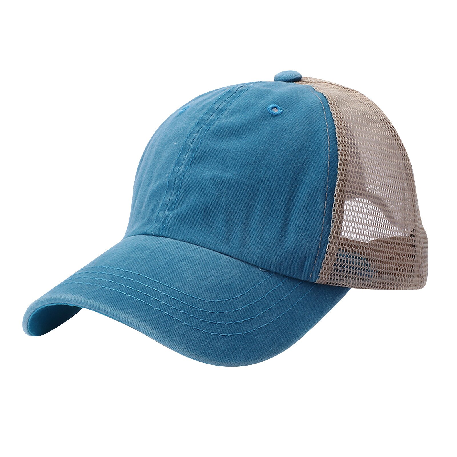 Gorro de Hip Hop para mujer, ropa de calle de malla, retales, estampado, protección solar, combina con todo, sombrero de pesca