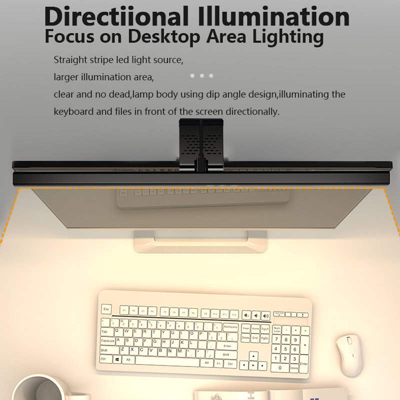 50 cm Computer Monitor Licht Bar Bildschirm Hängen Lichter Stufenlose Dimmen Für Studie Lesen Licht Tisch Monitor Lampe Schreibtisch Beleuchtung