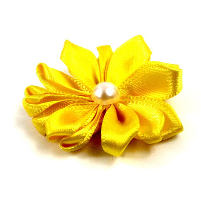 20PCS carino piccolo cane capelli Bowknot fiore imitazione perla Topknot Pet Hair Decor