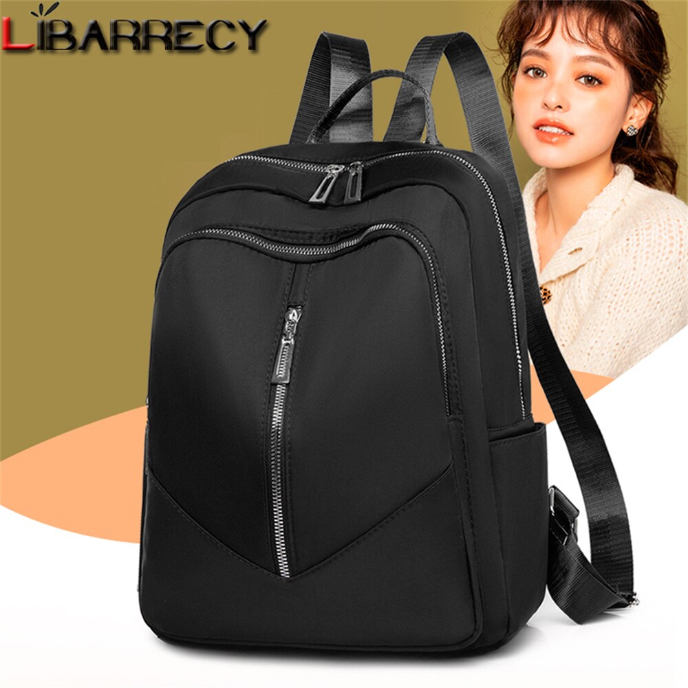 Double Zipper Ladies Anti Theft Backpack Oxford Cloth Women's Backpack Women Travel Bags Bolsos