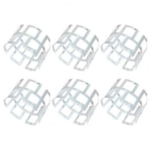 6Pcs Napkin Buckle Exquisite Table Decoration Napkin Rings for Kitchen Table Napkins: Silver