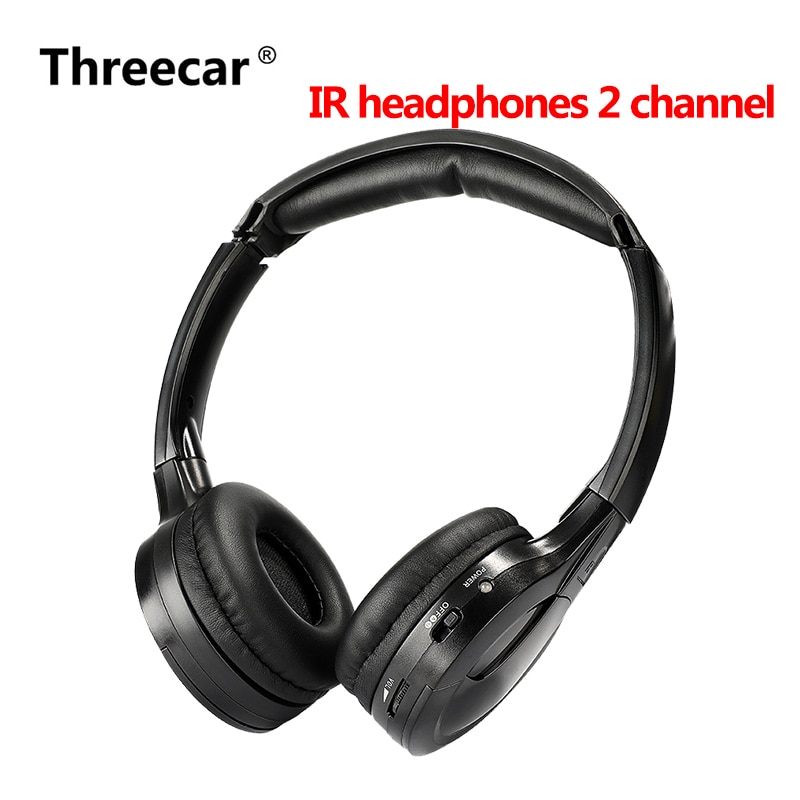 IR Infrared Wireless headphone Stereo Foldable Car Headset Earphone Indoor Outdoor Music Headphones TV headphone 2 channel