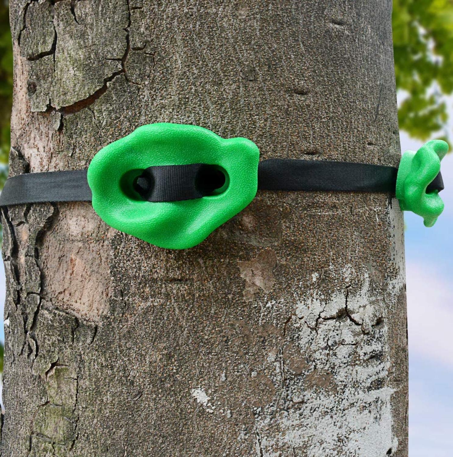12 Tree Climbing Holds for Kids Climber, Adult Climbing Rocks with 6 Ratchet Straps for Outdoor