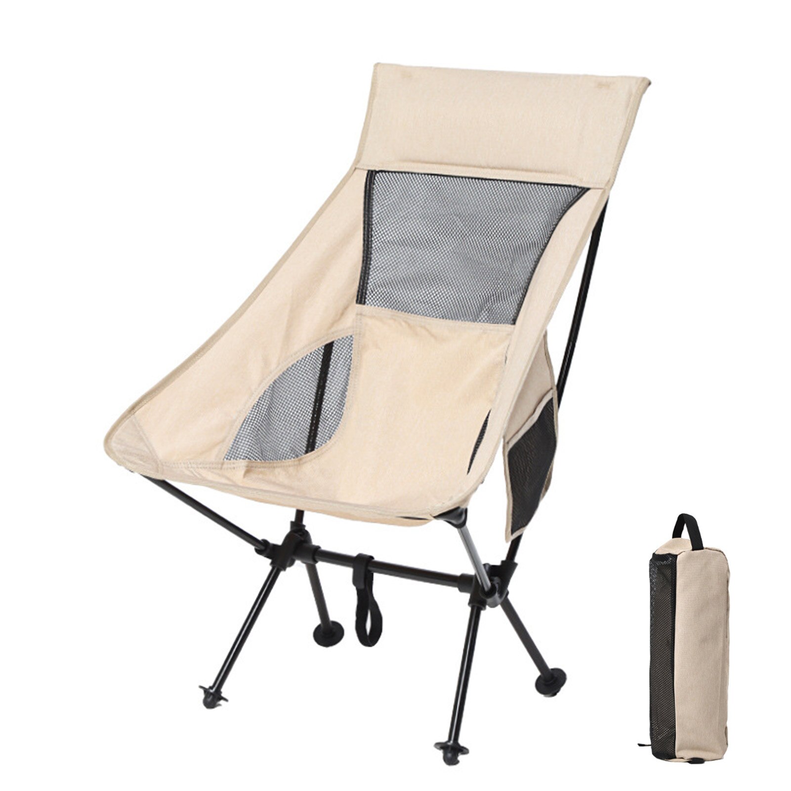 Hyfive Zwarte aluminium regisseurs klapstoel met armleuning - camping, vissen & tuinstoel, 2 stuks