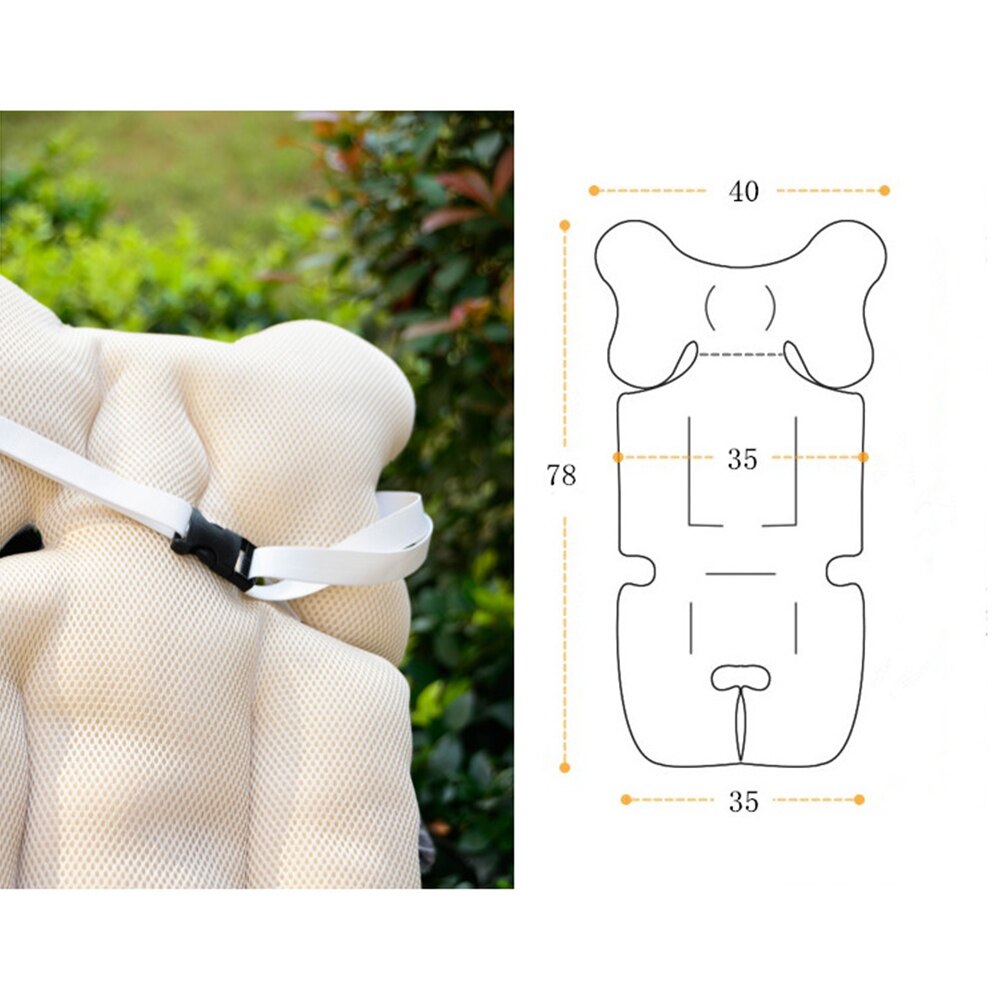 Cojín para cochecito de bebé con estampado, cojín cálido, cojín, colchón, funda de almohada, carrito de niño, cojín grueso para silla con ruedas, cojín