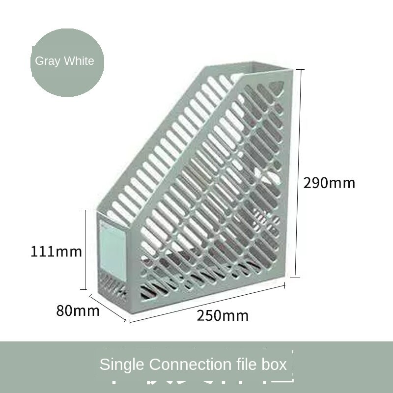 Bestand Doos Quadruple Document Frame Desktop File Storage Rack Plastic Multi-layer Opslag Houder Kantoorbenodigdheden: Style 7