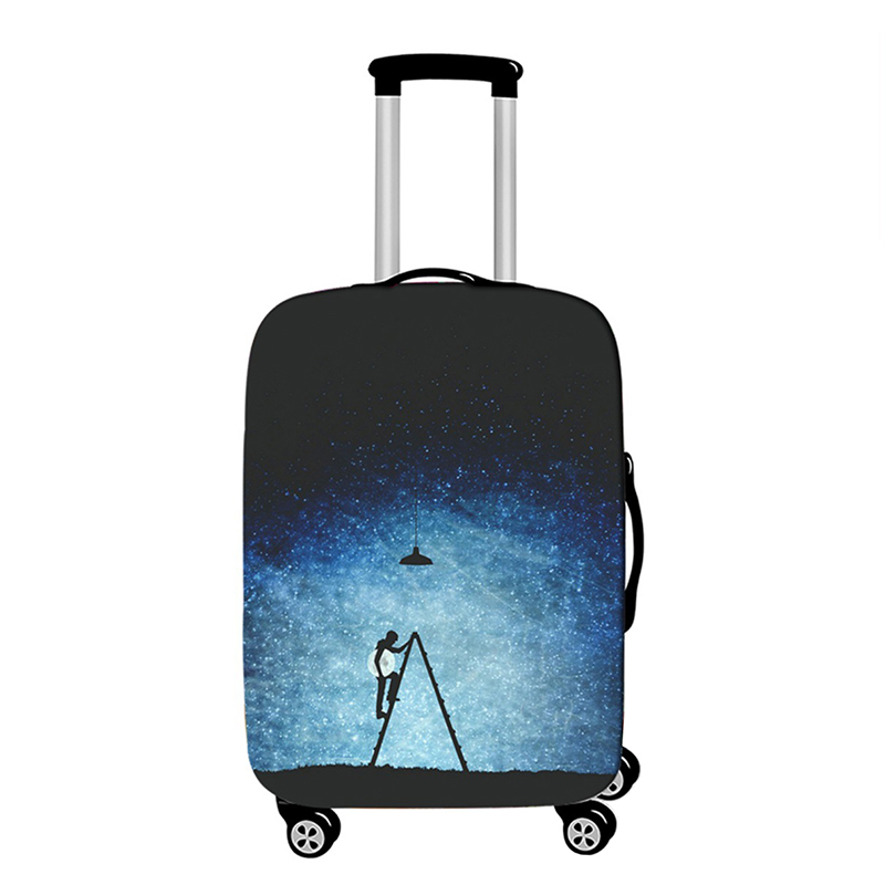 Travel Thicken Luggage Protective Cover Elasticity Dust cover For 18-32 inch Suitcase Case Travel accessories: M / Gold