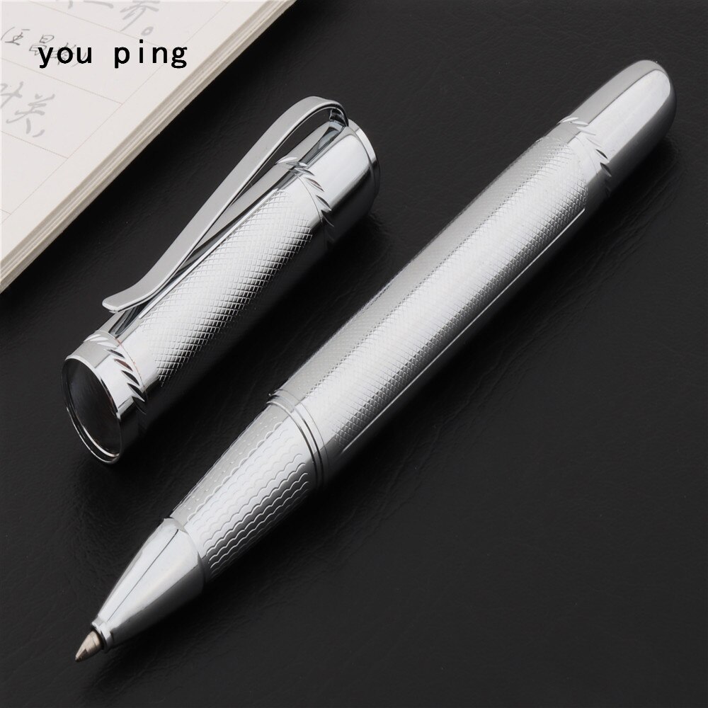 Luxury pen 039 Platinum Big body Business office Rollerball Pen School student stationery Supplies Ballpoint Pens