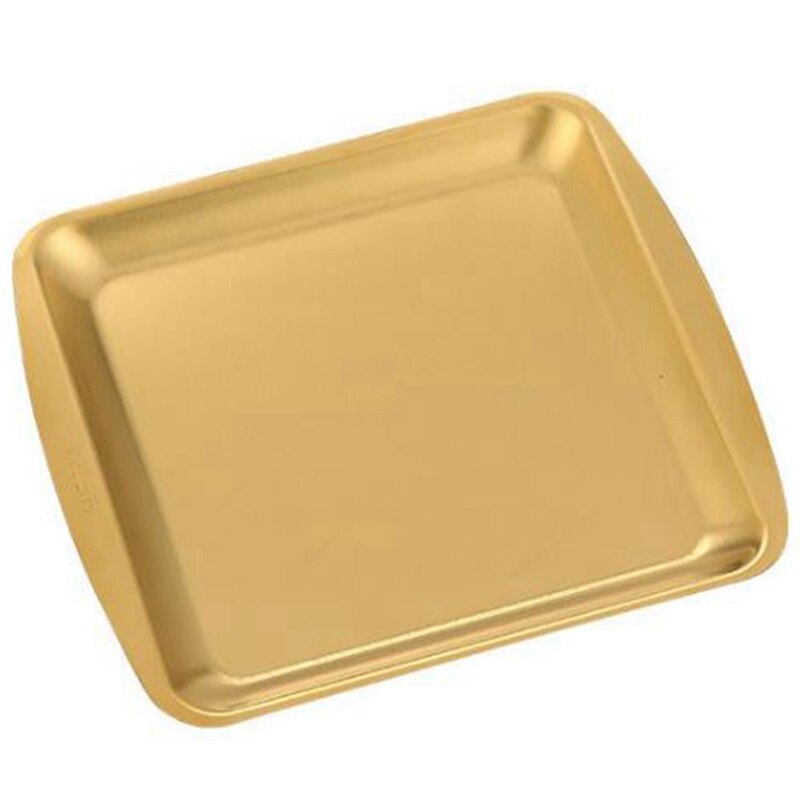 Dinner Plate 304 Stainless Steel Rectangular Plate Korean Barbecue Plate, Sushi Plate, Dessert Tray Storage Tray: black