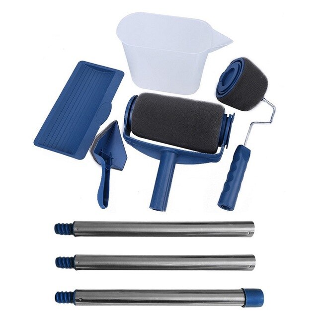 Peinture 5pc Runner Pro rouleau brosse outil floqué Edger bureau chambre peinture murale maison rouleau peinture brosse ensemble pour mur directe: 8pcs