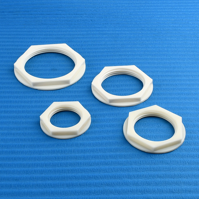 2 ~ 100 Uds hilo femenino 1/2 ~ 2 pulgadas plástico blanco Nylon tuerca de sujeción hexagonal jardín Micro riego Pagoda tapa de tornillo accesorio