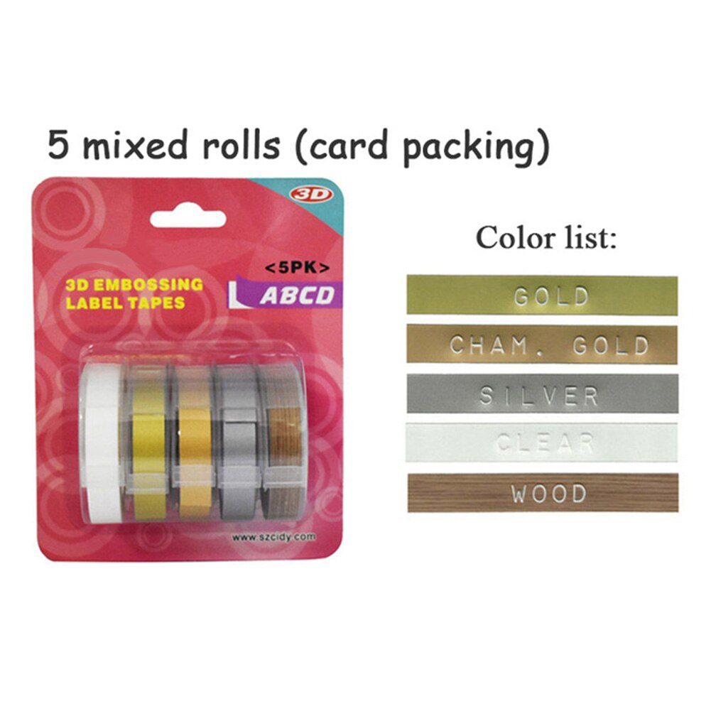 Mini impresora Manual, máquina de grabado en relieve, máquina de código de barras, máquina de etiquetado portátil con cinta de etiquetas decorativa: 4