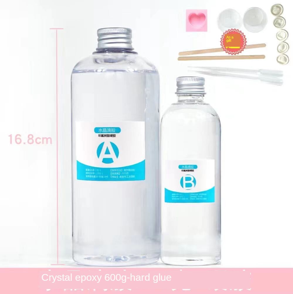 Clear AB Crystal Glue Resin Epoxy High Adhesive 1:1 AB Epoxy Glue For DIY Resin Jewelry Making Accessories 100g/200g/500g/1000g: 8