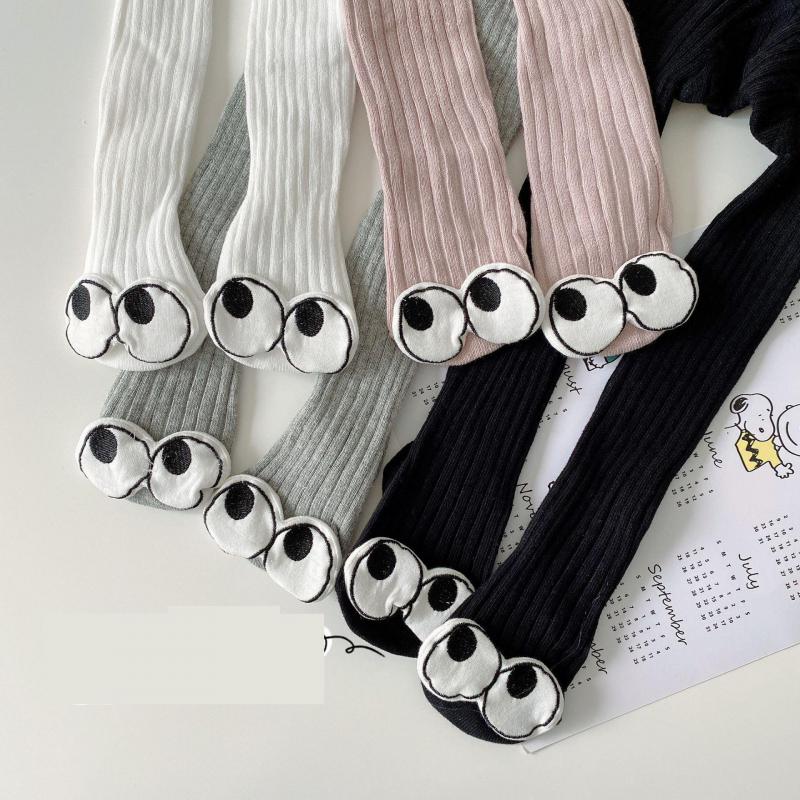 Herbst Gestrickte freundlicher Strumpfhosen Baumwolle Doppel Nadel Strumpfhosen Für Mädchen Niedlichen Ebene Baby Mädchen Kleinkind Winter Strümpfe