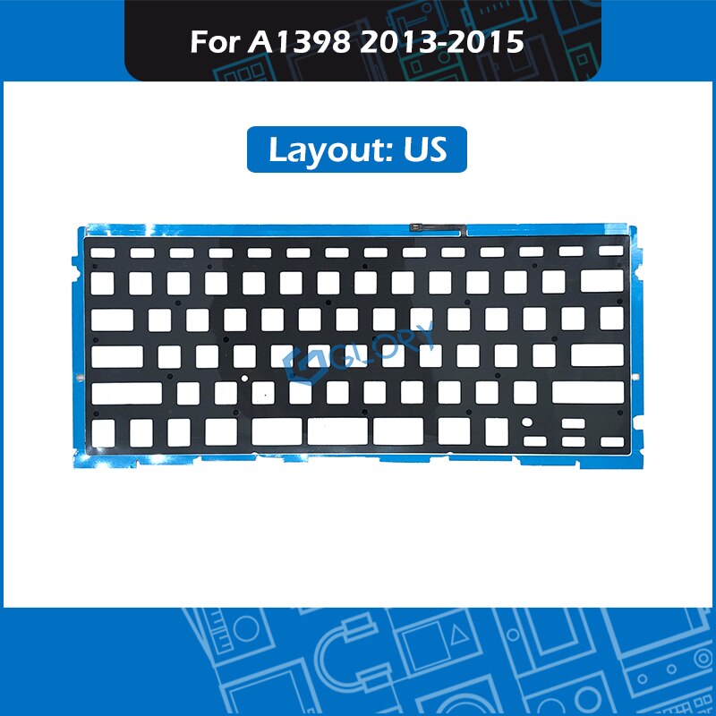 Laptop A1398 Toetsenbord Backlight Voor Macbook Pro Retina 15 "A1398 Toetsenbord Reparatie: US