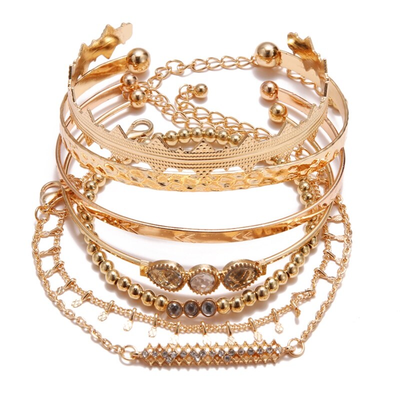 KISSWIFE-brazalete bohemio con borla de Luna y concha para mujer, brazalete Retro geométrico, amuleto para , accesorios de joyería de boda