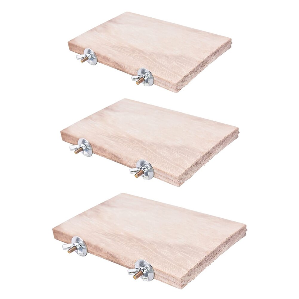 Pet Wood Jumping Platform Climbing Frame Scratch Board Springboard Cage Mounted Guinea Pig Toys House Supplies