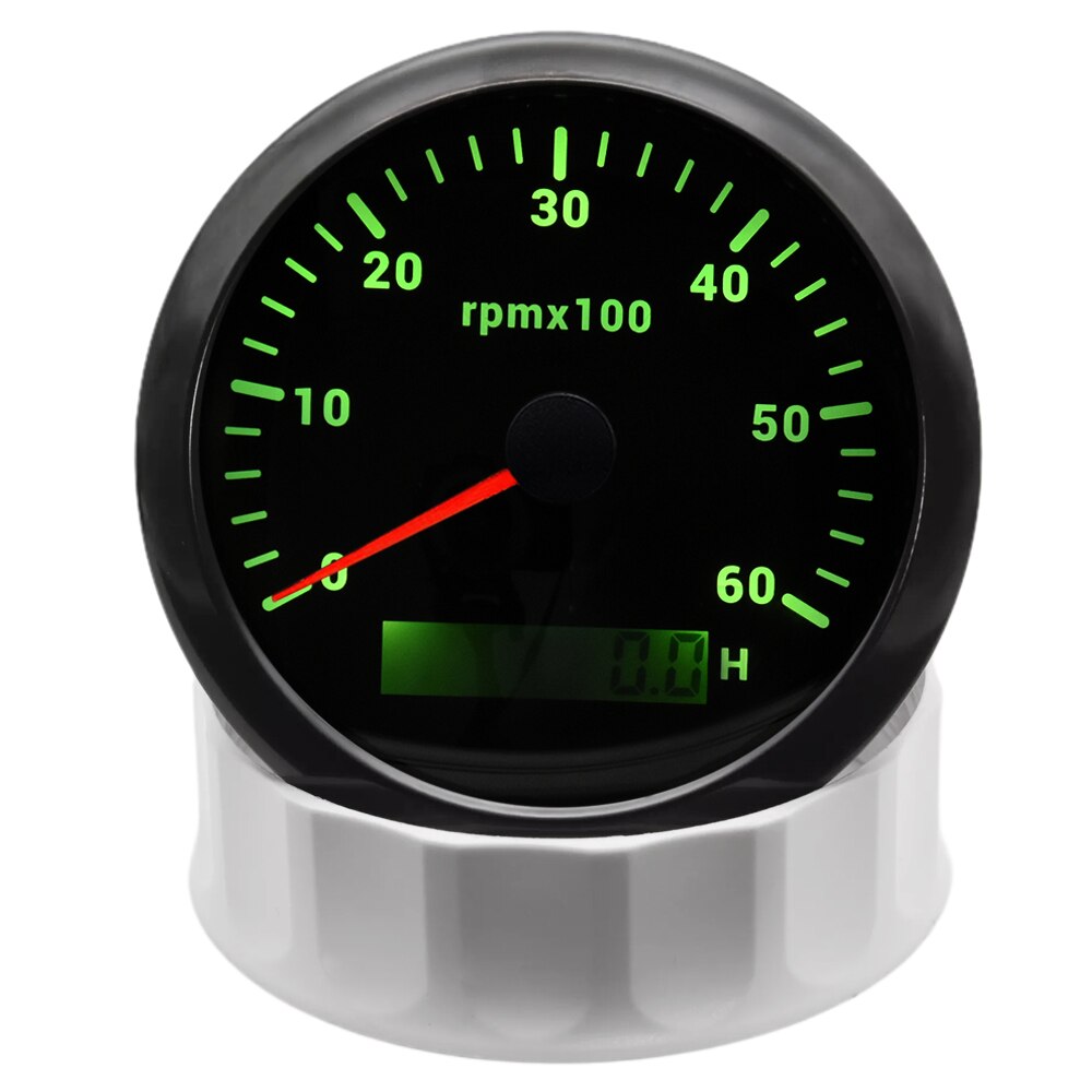 Universal Gauges 85MM RPM Tachometer Lcd Rev Counters With Trip Hour Meter Speed Ratio For Auto Truck Marine Boat Hourmeter