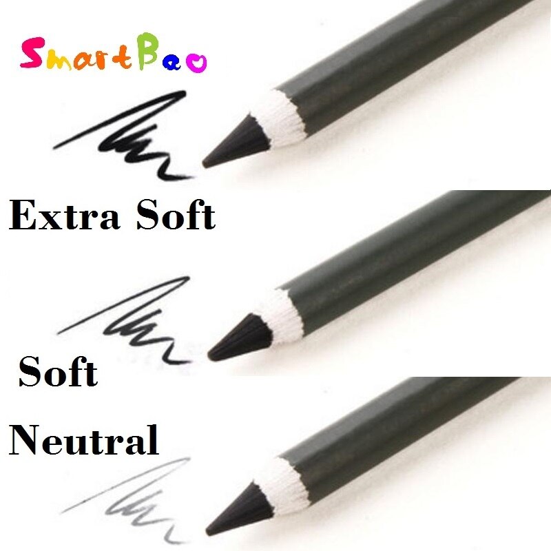 12 Stks/set Houtskool Potloden -Sharp Papier Stok Neutrale, Zachte, Extra Zacht; schetsen Gereedschap Lapices Escolares Art C7350