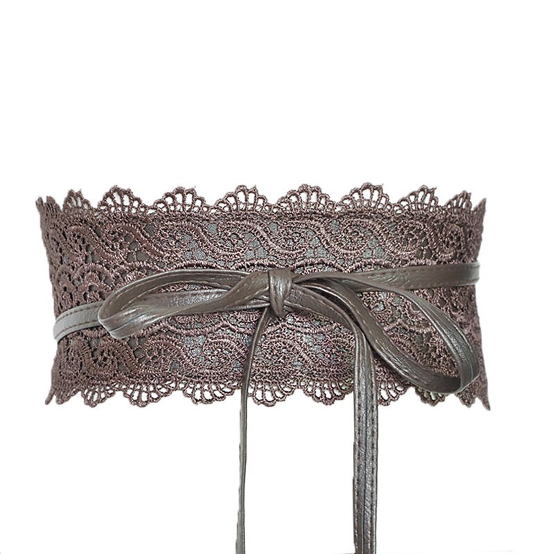 Ceintures en Faux cuir dentelle femmes | Ceintures à la , Ceinture large femme, nœud papillon, Ceinture de taille Boho: A-9