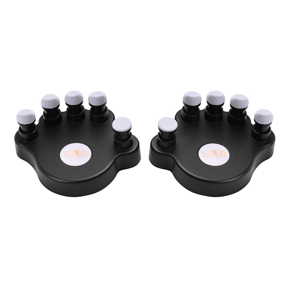 SOLO 1 Pair Piano Finger Trainers Fingers Strength Training Tools Finger Correctors Soft Finger Pads Piano keyboard for beginner: black