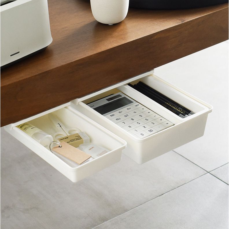 Under the desk Storage drawer box office desk bottom hidden drawer storage box Office storage Home storage organizer