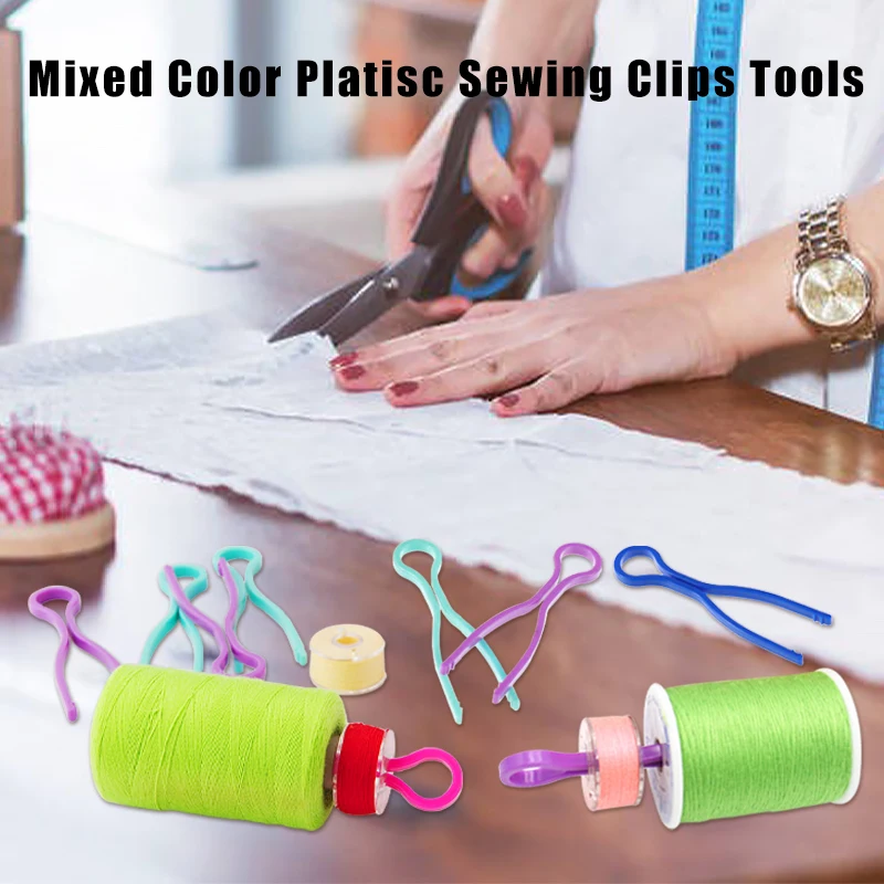 Clips de bobine de couture, 10/20/30 pièces, Clip à fil Long, support de rangement de bobine, organisateur de Clips de couture en plastique, accessoires de couture, outils