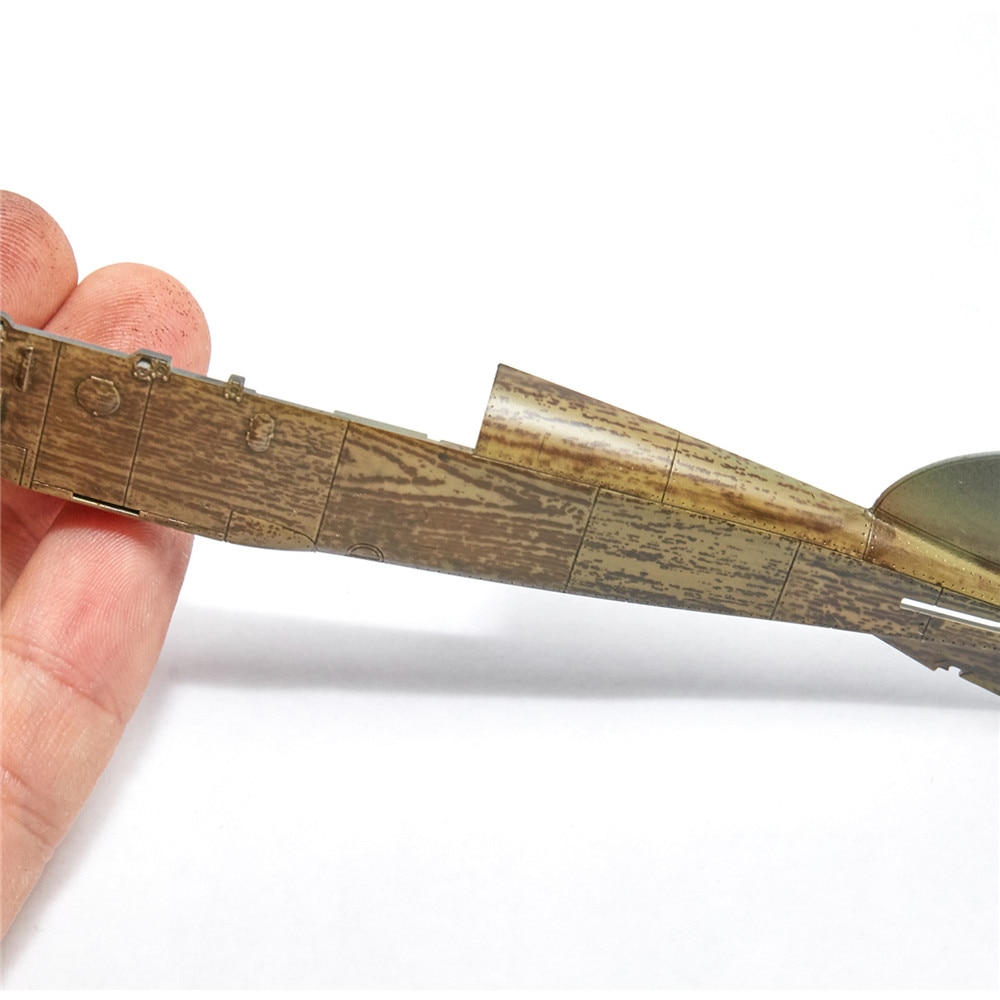 retro Airbrush Schablone Holz Textur DIY Modell Holzmaserung Ätzen Blatt für 1/32 1/35 1/48 Modell, Der Bausatz