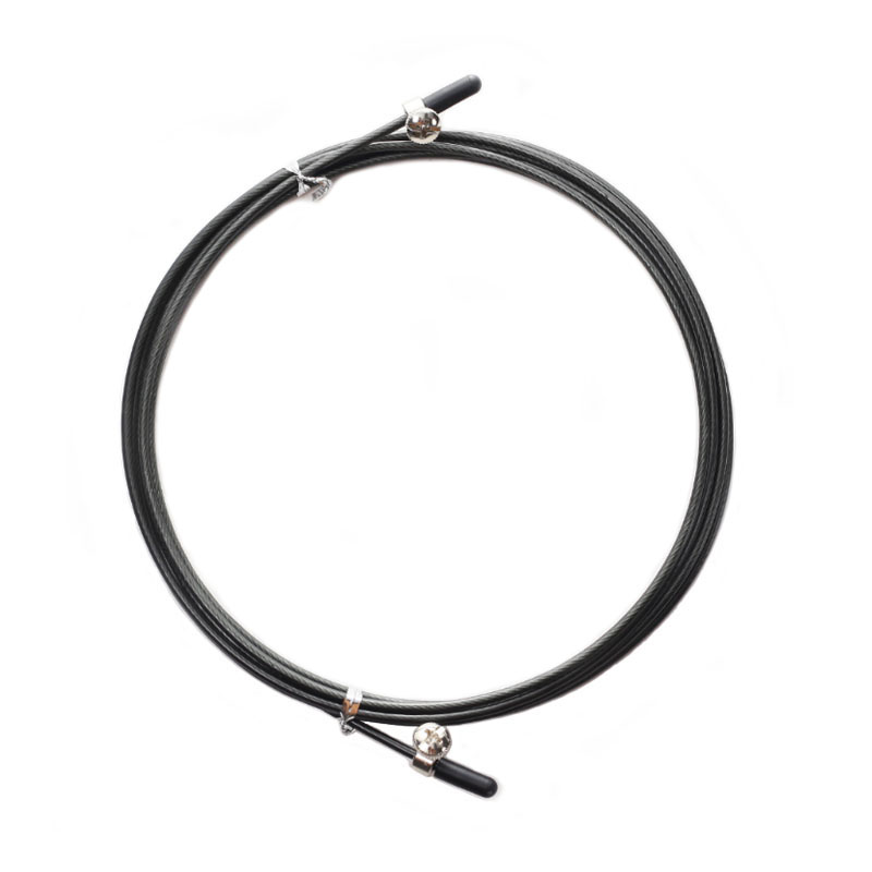 Fil d'acier avec vis pour cordes à sauter, 3m, rechange, Crossfit, câble métallique remplaçable, corde à sauter de vitesse: Black