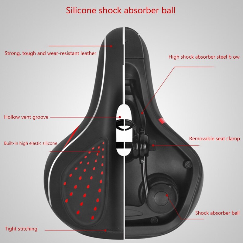 Bike Seat Meest Comfortabele Vervanging Fietszadel Universal Fit Voor Hometrainer En Outdoor Fietsen