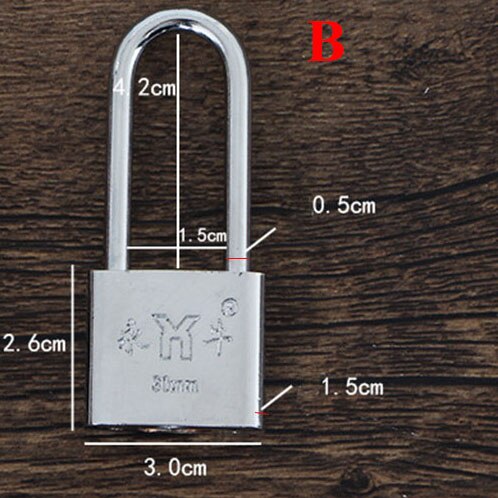 Stainless Steel Padlock Wolf Head Brass Lock Small Locks Door Locks 20mm 25mm 30mm 40mm Not Rust Lock Core Include 3 keys: black