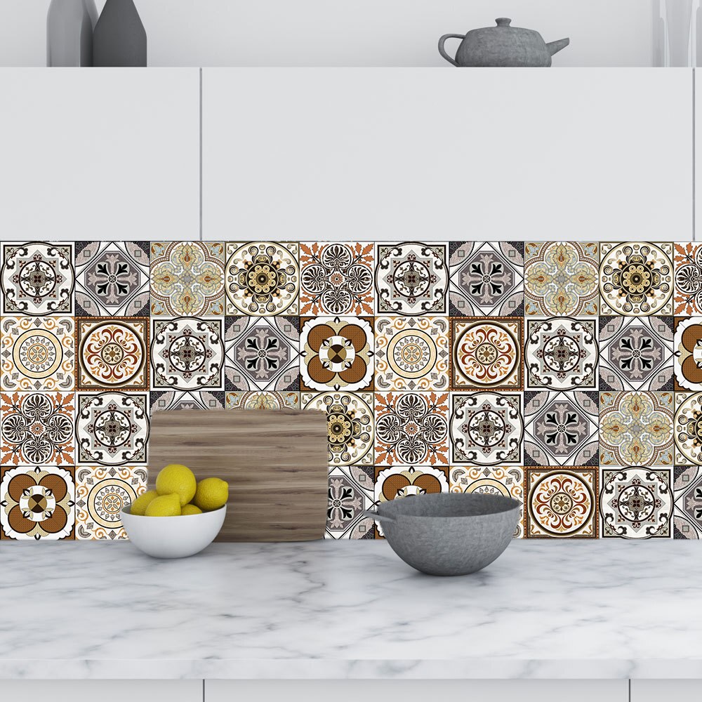 10/15/20Cm Retro Patroon Mat Oppervlak Tegels Sticker Transfers Covers Voor Keuken Badkamer Tafels Floor Schil & Stick Muurstickers
