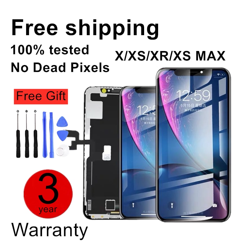 TFT OLED Display For iPhone X LCD Screen For iPhone XR XS MAX lcd screen display complete