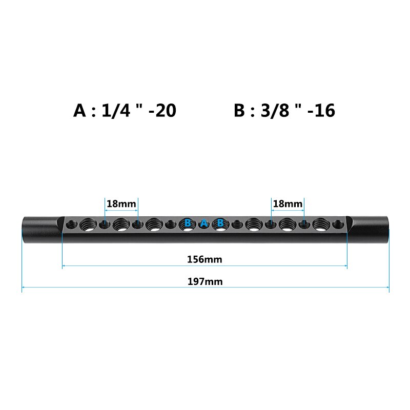 CAMVATE T-bar Bracket Arm With Double Cold Shoe Mounts Support &amp; Adjustable 1/4" Ball Head Holder For Mic / Monitor / Camera: 15mm Cheese Rod