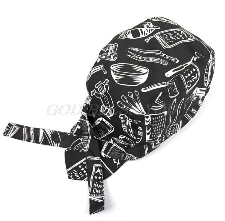 Cotton Colourfull Chef Hat Pirates Chef Cap Skull Cap Catering VariousKitchen Tool Cooking Kit: 3
