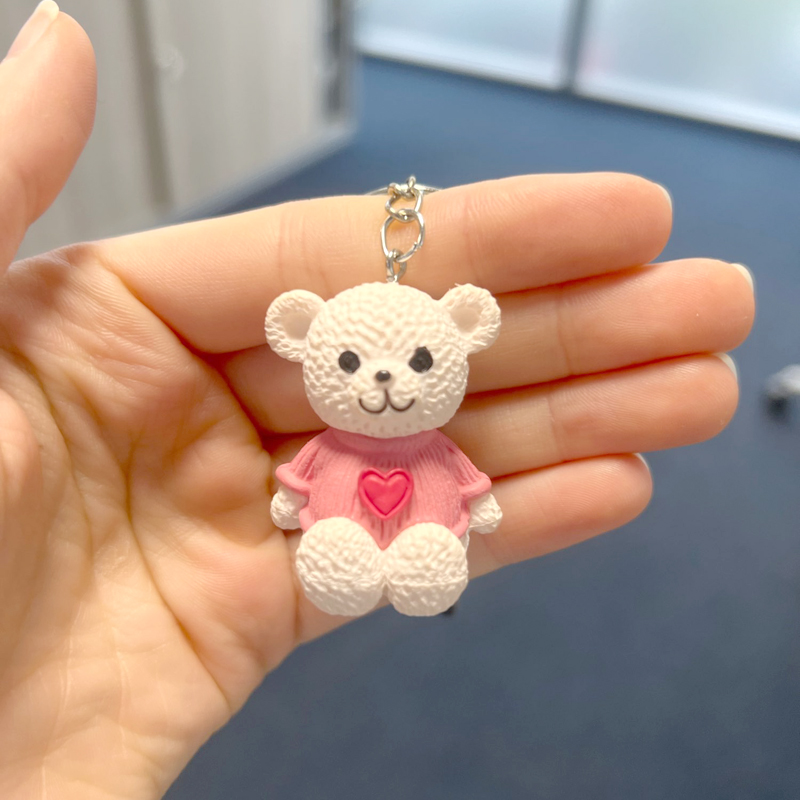 Cartoon Hars Beer Pop Sleutelhanger Vrouwen Mannen Leuke Anime Teddy Sleutelhanger Op Tas Auto Trinket Sieraden Bruiloft Meisjes