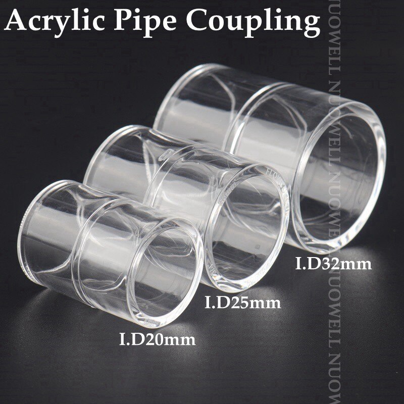 Conector de tubo de plexiglás transparente, , 20 ~ 32mm, 1 ud.: 20mm / Acrylic Coupling