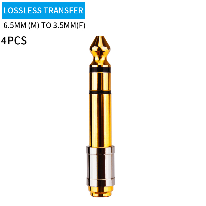 Stecker 6,5 zu Buchse 3,5 Stecker Audio- Adapter 6,5mm Stecker zu Aux Buchse zu Buchse Stereo Adapter Audio- anschluss für Mobiltelefon: Rose rot