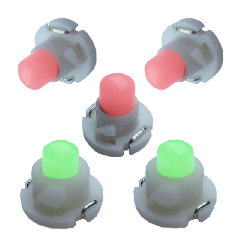 10PCS T3 T4.2 T4.7 LED COB 1SMD 12V Dashboard Winding Light Bulbs Warning Indicator Light Interior Light White Red Blue Green
