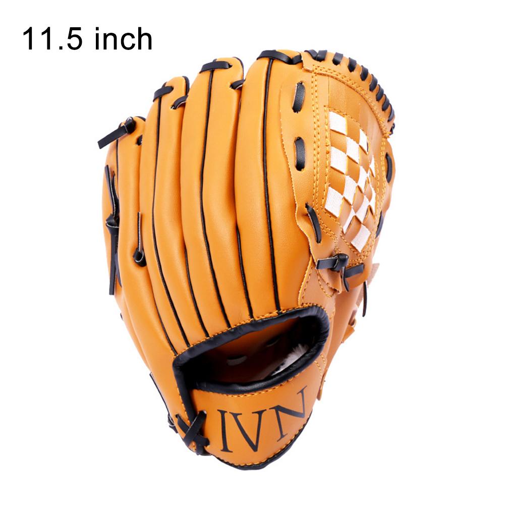 Ich bin freien Sport Baseball Handschuh weicher Ball Praxis Ausrügestochen Größe 10,5/11,5/12,5 Verknüpfungen Hand für Erwachsene Mann Frau Zug