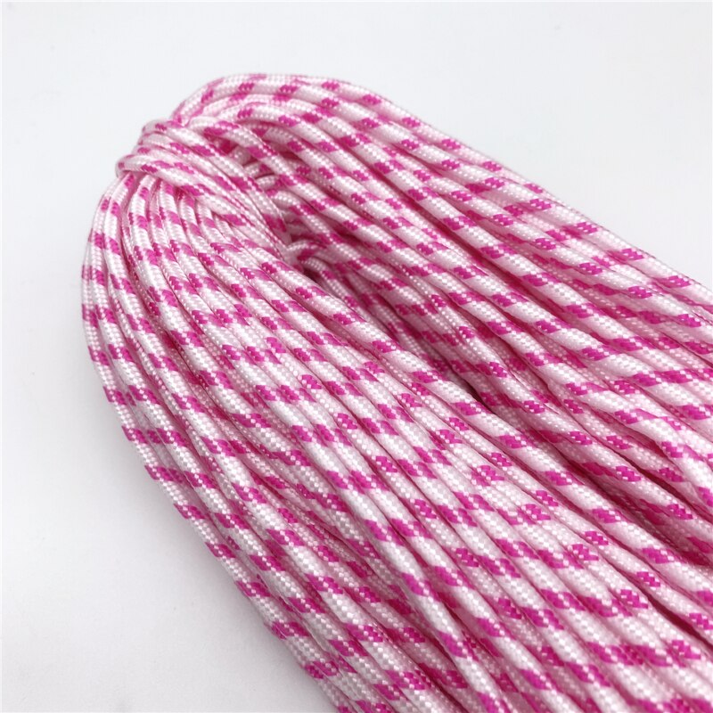 10 yards/Lot 3mm Koord Touw Parachute Lanyard Touw Voor Klimmen Camping Survival Apparatuur Paracord Armband Masker Lanyards: Fluorescerend geel