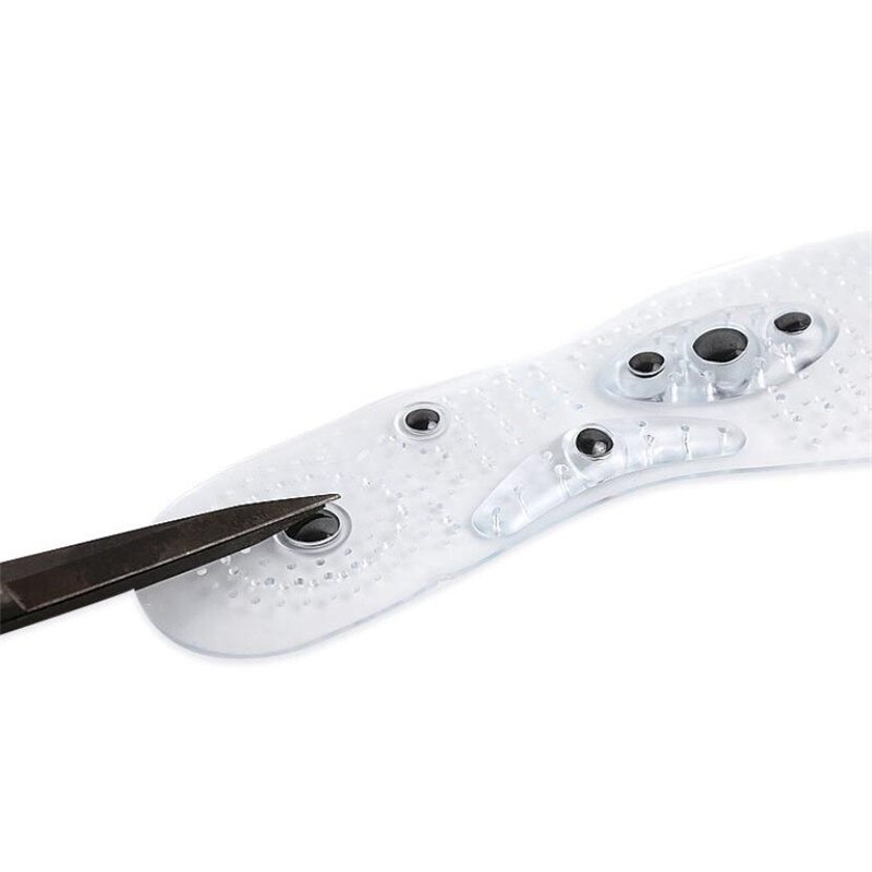 Solette per massaggio magnetico unisex solette per scarpe per digitopressione plantare solette dimagranti per perdita di peso trasparenti