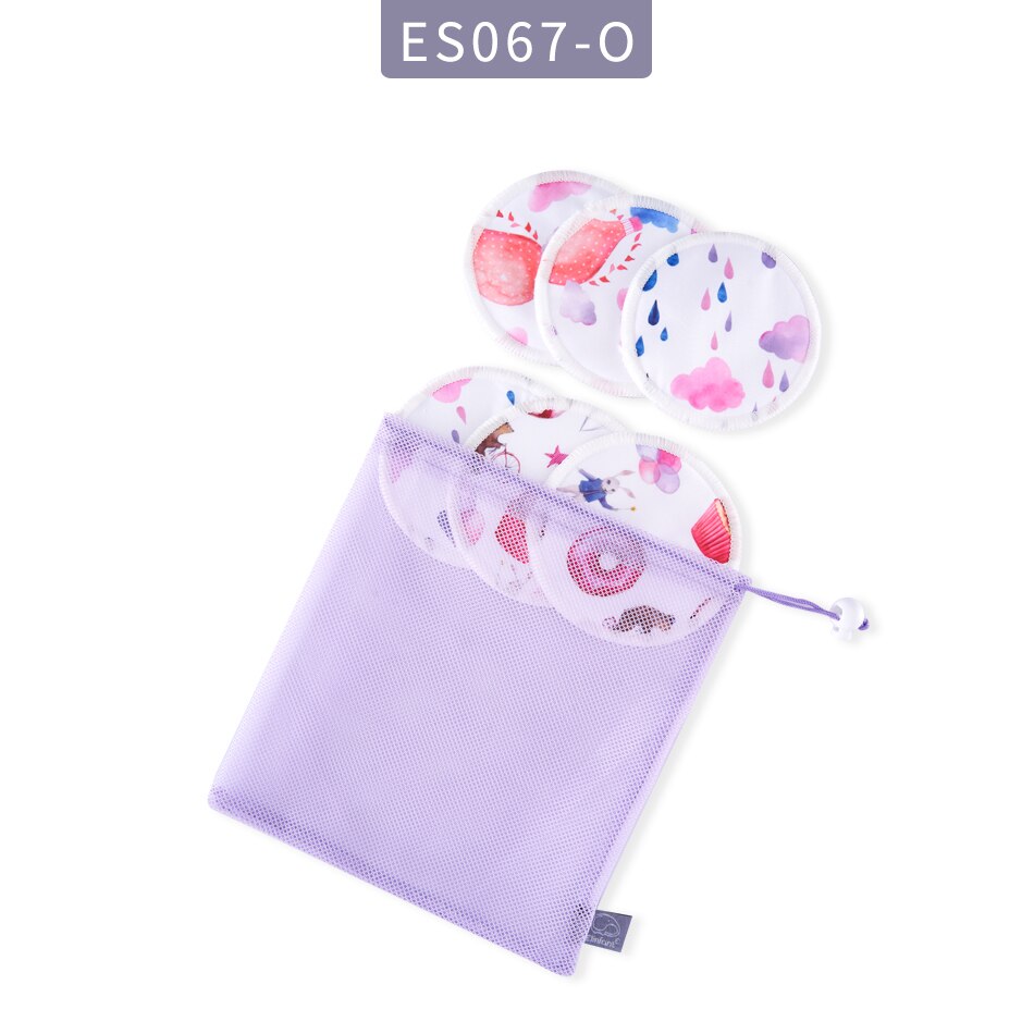 Mora Mona – coussinet d&#39;allaitement lavable, 6 pièces/paquet, réutilisable, doux et respirant, avec sac à linge: O