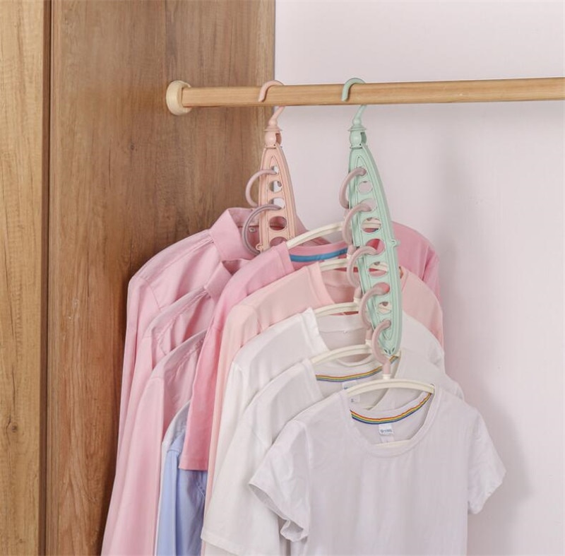Multifunction Clothes Hanger Clothes Drying Rack Plastic Clothes Hangers Home Storage Hangers