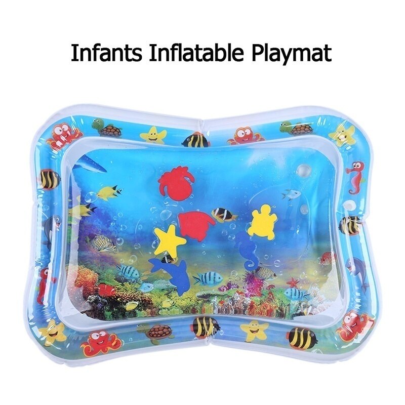 Baby Water Mat Inflatable Play Mat Floor Crawling Pad Games Kids Summer Fun Play Cushion Developing Toys Babies Toys 0-6 Years