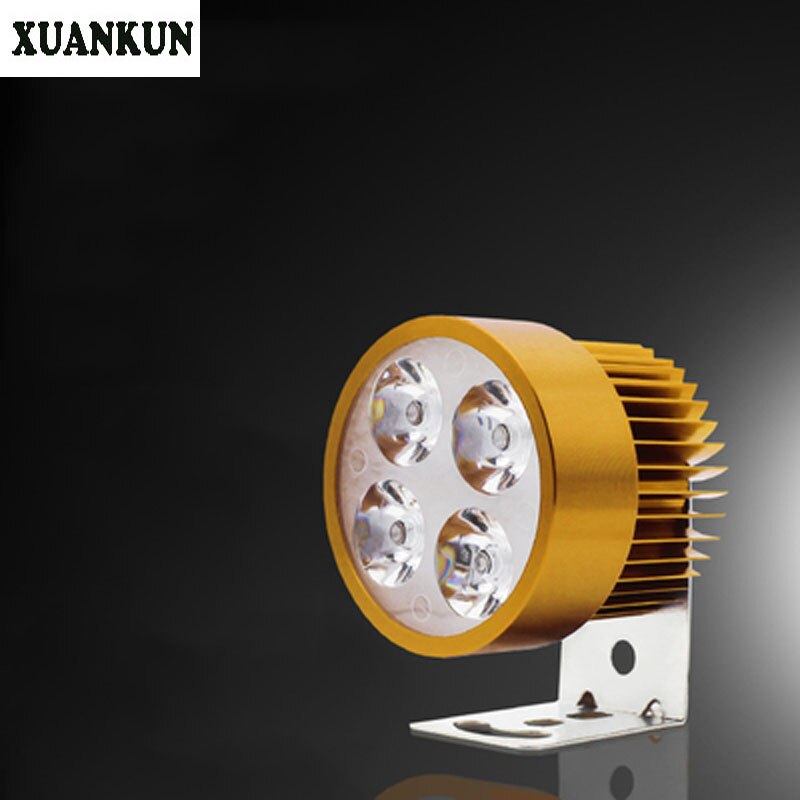 XUANKUN Electric Car Spotlights Electric Car Built-in Spotlights Electric Car Headlamps Modified LED Spotlights Modified 12V-80V: Gold