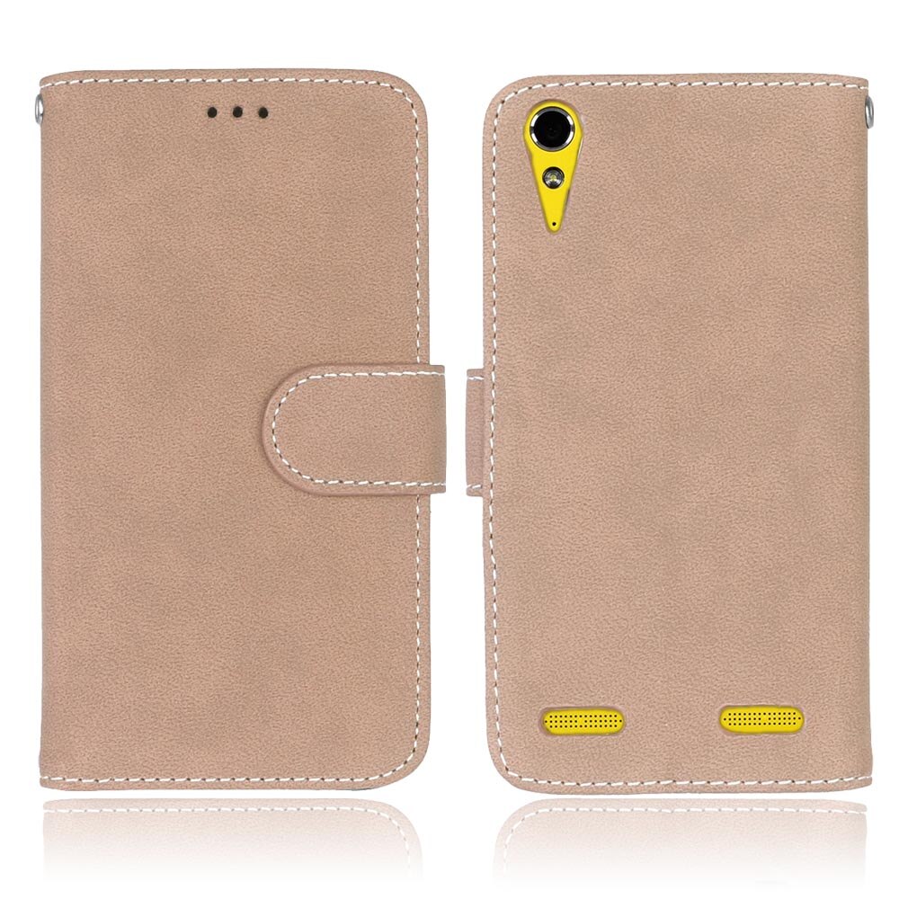 Flip Case for Lenovo A6010 Plus & A6000 & for Lenovo Lemon K3 K30-T Cover Skin 5" K 3 A 6000 6010 Case for Lenovo Phone Case: Beige