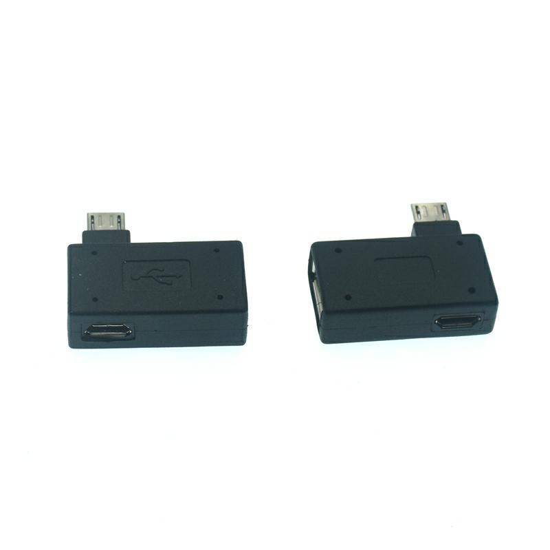 Adaptateur Micro USB OTG à 90 degrés pour Fire Stick TV Snes mini Classic Nes Mini avec alimentation coudée gauche droite