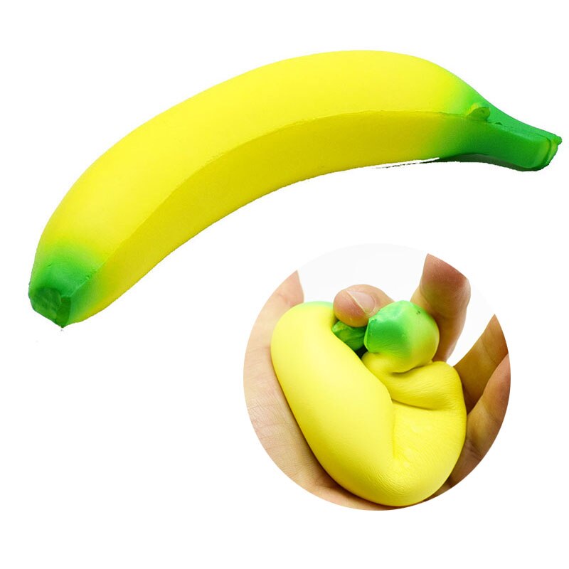 Banane soulagement de la pression jouet poignée Anti-Stress balle jouets Fitnes main doigt formateur équipement de réhabilitation
