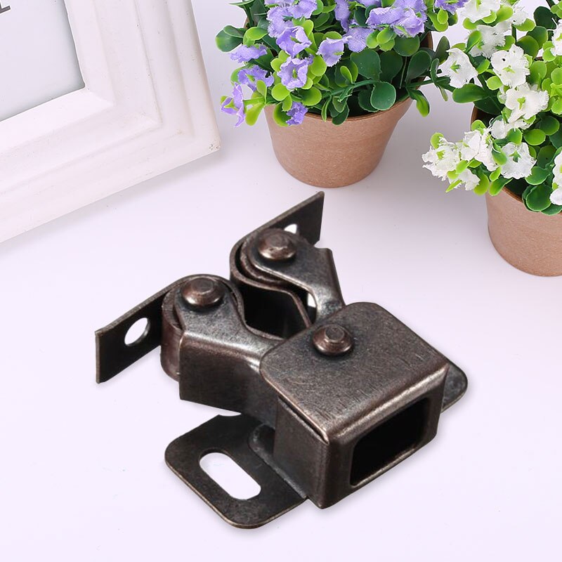 10pcs Premium Double Ball Roller Catches Cupboard Cabinet Door Latch Hardware Copper 32 x14 x 27mm Door Clip Buckle Handle